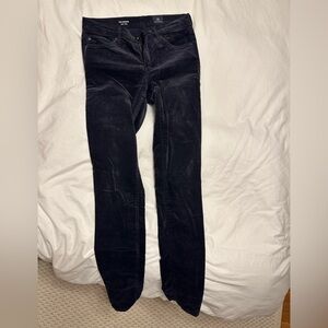 AG Jeans the legging super skinny navy velvet jeans